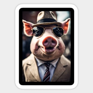 Funny pig Sticker